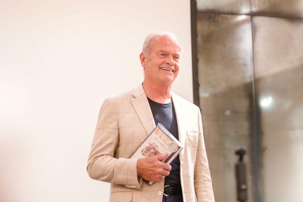 Kelsey Grammer speaking at The Syndicate Global event at The Connaught Hotel, Mayfair.